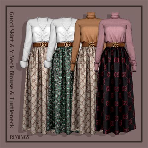 br gucci skirt sims 4|sims 4 skirt and turtleneck.